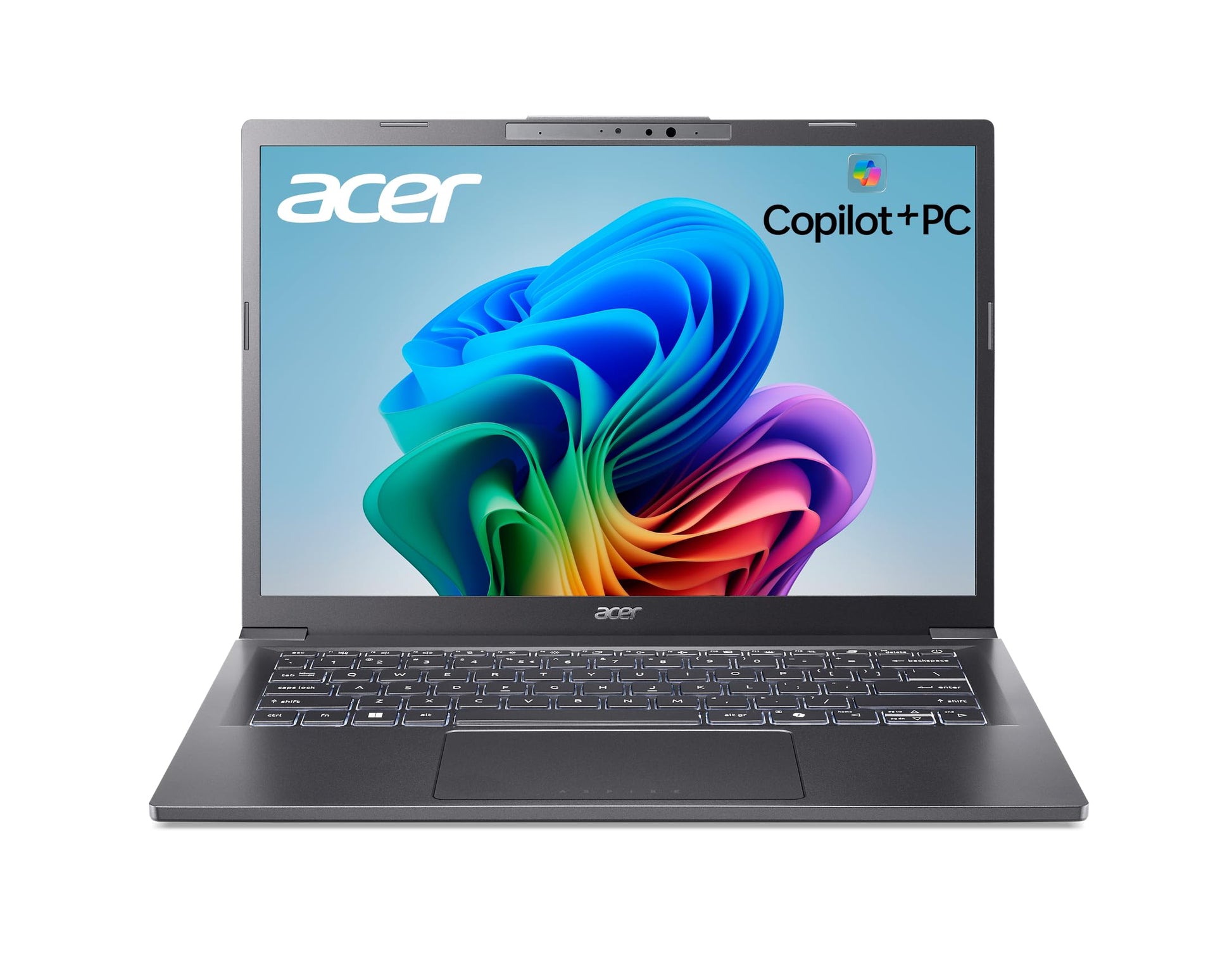 acer Aspire 14 AI Copilot+ PC | 14" WUXGA Display | Intel Core Ultra 7 Processor 256V | NPU: Up to 47 Tops - GPU: Up to 64 Tops | Intel ARC 140V | 16GB LPDDR5X | 1TB SSD | Wi-Fi 6E | A14-52M-72S0