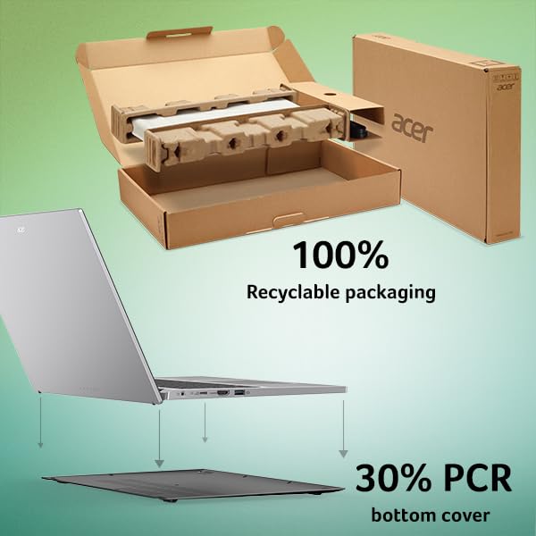 acer Aspire 14 AI Copilot+ PC | 14" WUXGA Display | Intel Core Ultra 7 Processor 256V | NPU: Up to 47 Tops - GPU: Up to 64 Tops | Intel ARC 140V | 16GB LPDDR5X | 1TB SSD | Wi-Fi 6E | A14-52M-72S0