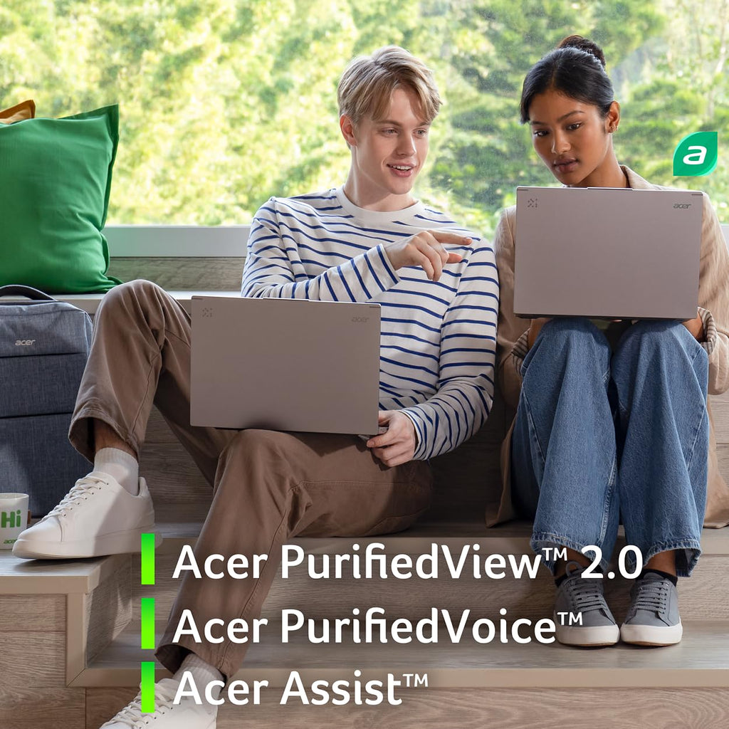 acer Aspire 14 AI Copilot+ PC | 14" WUXGA Display | Intel Core Ultra 7 Processor 256V | NPU: Up to 47 Tops - GPU: Up to 64 Tops | Intel ARC 140V | 16GB LPDDR5X | 1TB SSD | Wi-Fi 6E | A14-52M-72S0